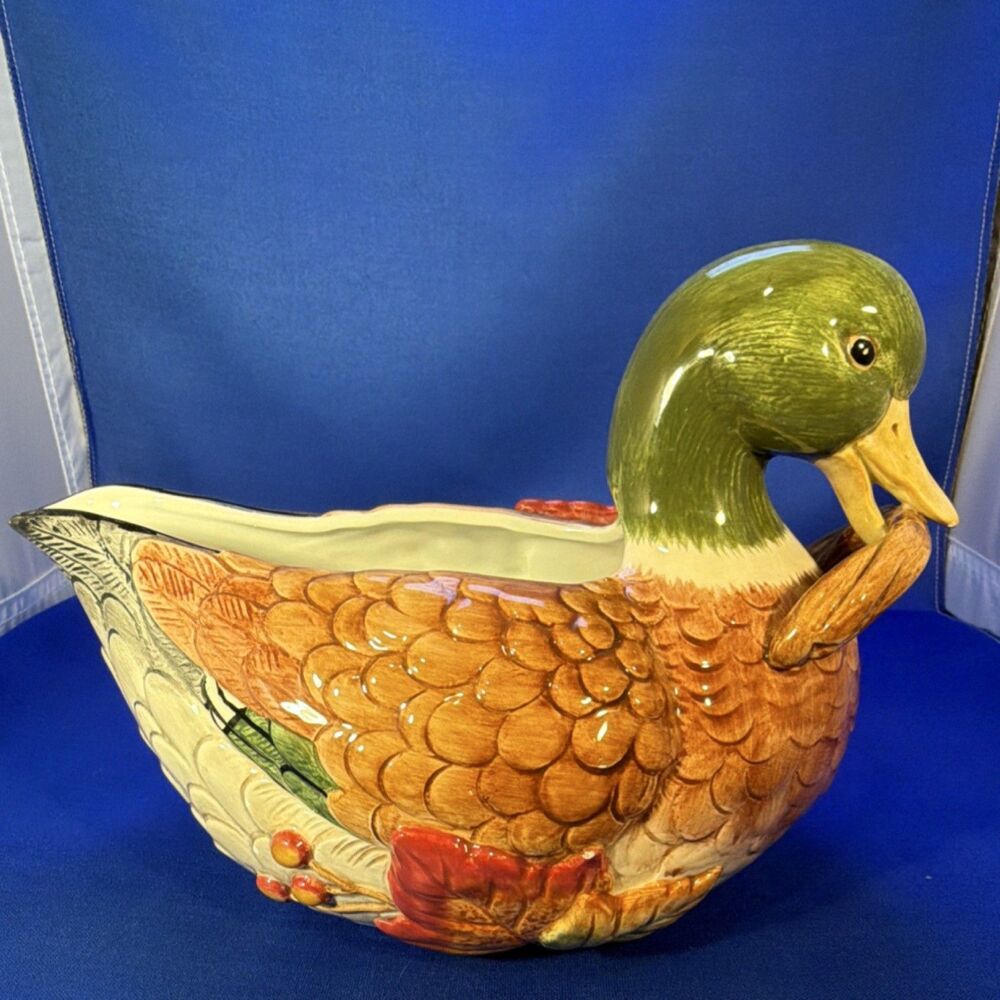 Fitz and Floyd Huntington Mallard Duck Gravy Boat
